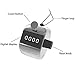 Aonal 4-pack Tally Counter Handheld - 4 Digit Number Lap Counter Manual Mechanical Clicker with Finger Ring Sliver