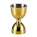 SKY FISH Stainless Steel Bar Jigger 1/2oz 3/2oz Cocktail Jigger Measuring Cups Bell Jigger 1oz 2oz Measure，Gold Plated