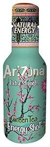 Amazon.com : AriZona Extra Strength Energy Shot Green Tea ...