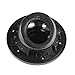 Fuel Filler Door Cover Gas Tank Cap for 2007-2017 Jeep Wrangler JK & Unlimited 4-Door 2-Door Stainless (Silver)
