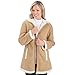 Women's Polar Fleece Sherpa Lined Zip Up Coat, Machine Washable