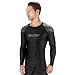 Elite Sports New Item Full Long Sleeve Compression, Mma, Bjj, No Gi, Cross Training Rash Guard, Large, Gray