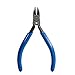 Klein Tools D257-4C Pliers, Diagonal Cutting Midget Electronics Pliers with Short Jaws and Beveled Cutting Edges, 4-Inch