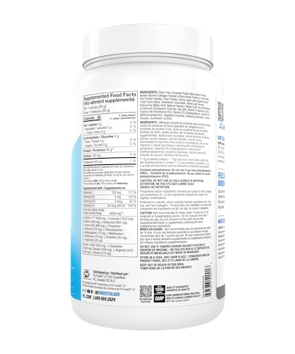 PVL ISO CLEAAR Clear Protein Drink Mix, 20g Protein and Aminos, 80 Calories, Zero Sugar, Dairy-Free (650 G, Blue Slushie)
