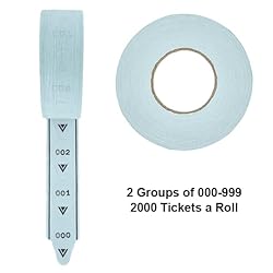 1 Roll of 3-Digit T80 Blue Take a Number Tickets