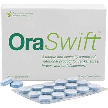 OraSwift Canker Sore Treatment and Mouth Ulcer Treatment - Effective for Mouth Ulcers, Cold Sores, Dry Mouth, Stomatitis, Gingivitis - All-Natural, Supports Fast Healing of Mucosal Lining in the Mouth