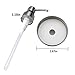 Mason Jar Soap Dispenser Lids Stainless Steel Lotion Dispenser Pump Insert Kit Rust Proof for Ball, Canning Jars Waterproof Labels (2 Packs)