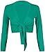 PurpleHanger Women's Long Sleeve Bolero Crop Cardigan Tie Shrug