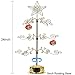 HOHIYA Metal Ornament Display Tree Stand Rotating Hanger 24 Inch Wire Hook Hanging for Halloween Christmas Balls Bauble Decorations Gift Craft Tabletop Gold