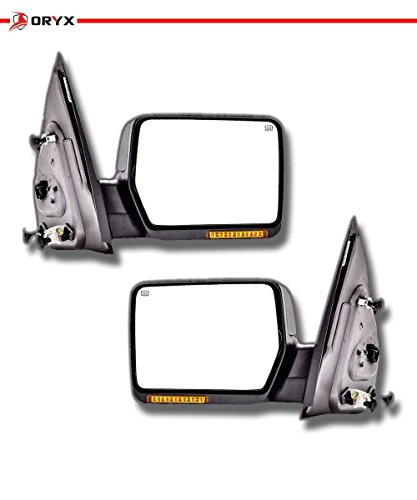 FIT FOR 09-14 FORD F150 F-150 AMBER REFLECTOR LED DRL CHROME HEADLIGHT