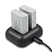 LP-E5 ENEGON Replacement Battery (2-Pack) and Rapid Dual Charger for Canon LP-E5 and Canon EOS Rebel XS, Rebel T1i, Rebel XSi, 1000D, 500D, 450D, Kiss X3, KissX2, KissF (100% Compatible with Original) primary