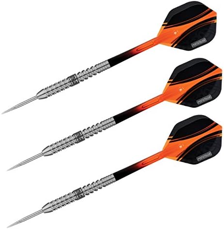 Retriever Sports Pentathlon 90% Tungsten, Unique Machined Cuts -Steel Tip Darts 24G #82204