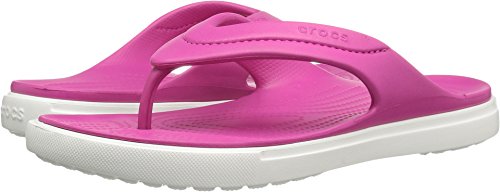 crocs Unisex Citilane Flip Flop,  Candy Pink/White, 4 US Men's / 6 US Women's