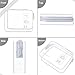 2pcs/pack Lermende Clear Toiletry Bag TSA Approved Travel Carry On Airport Airline Quart Sized 3-1-1 Compliant Bag Make-up Pouch Kit (White)