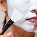 Samtour 2 pc Set Silicone Mask Applicator Brush Hairless Super Soft Facial Mask Mud Brush Body Lotion And Body Butter Applicator Tools Brush