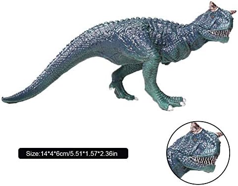 dinosaur toy plastic mini simulated carnotaurus sculpture safe solid wild static animal model children dinosaur playset
