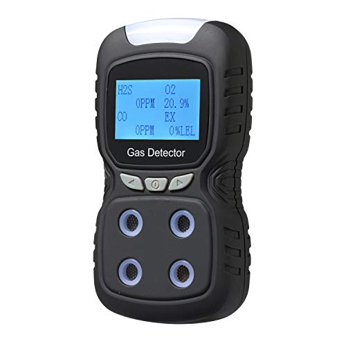 Gas Detector, Rechargeable Portable 4 in 1 Gas Clip 4-Gas Monitor Meter Tester Analyzer Sound Light Shock,2-Year Detector - Thumbnail 7