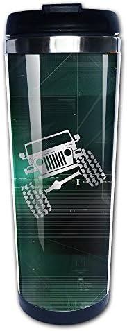 Stainless Steel Jeep Wrangler TJ Funny Viny Platinum Style Tumbler Coffee Mug