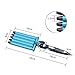 inkint Profession Ceramic Waving Iron, Deep Wave Hair Curling Iron, Hair Barrels Curler Hairstyle Styling Tool-3 Temperature Choices for Soft or Harden Hair (16mm)