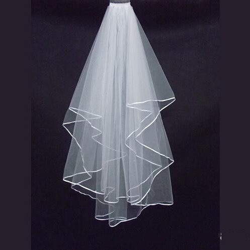 Botong White Ivory Bridal Veils with Comb Wedding Accessories (one size, white)