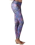 Yogareflex Women's Active Printed Yoga Leggings Pants Hidden Pocket (XS-2XL)