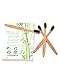 Bamboo Toothbrushes Charcoal Eco Friendly Biodegradable Natural Wooden Toothbrush - 4 Pack - Soft Medium Bristles Organic, Premium Sensitive & Teeth Whitening, Compostable Sustainable Vegan BPA Free