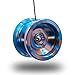 Sidekick Yoyo Pro Blue Silver Gold Splashes Professional Aluminum UNresponsive YoYo