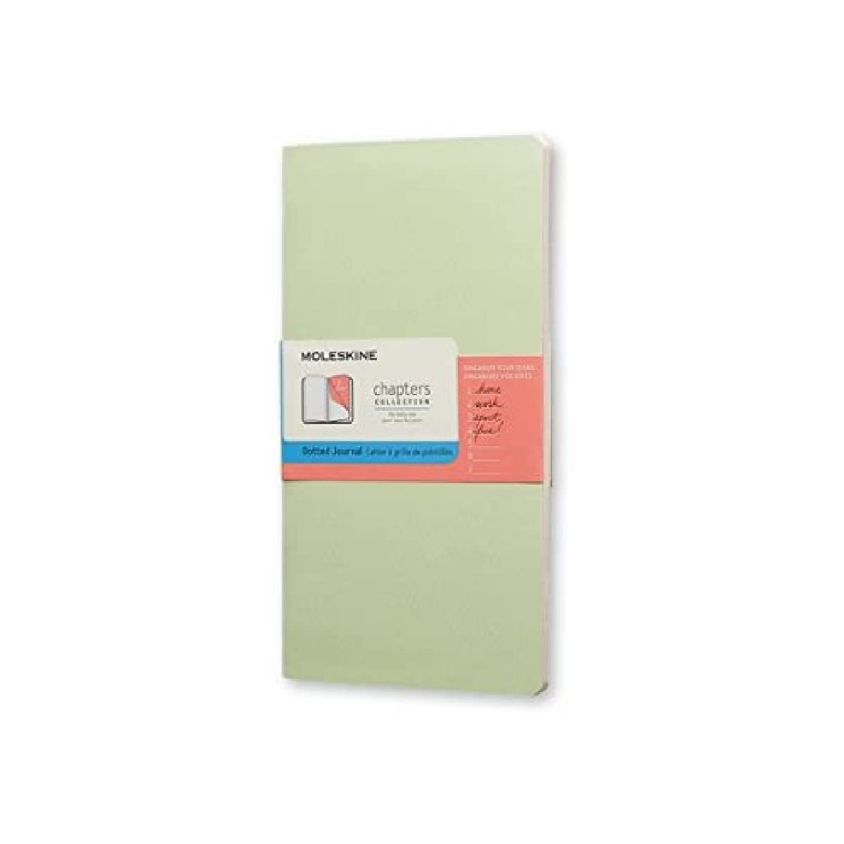 Moleskine Chapters Journal Mist Green Slim Medium Dotted