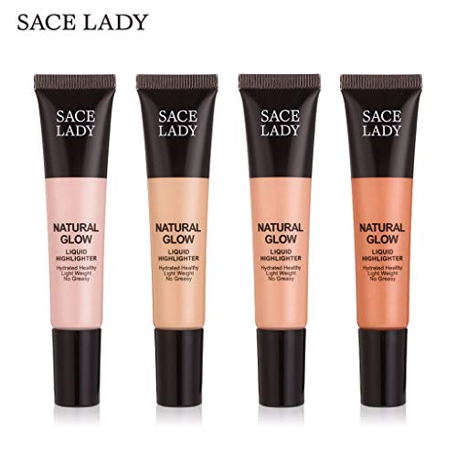 Aviat 4 Colors Highlighter Concealer Makeup Liquid Foundation Brighten Skin Color Shimmer Face Repair for Blemish, Acne, Scars