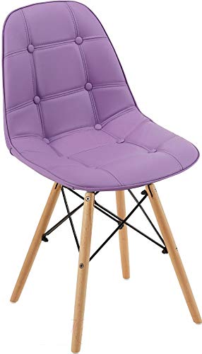 Eames Replica Cushioned Dining Chair/Cafe Chair/Side Chair/Accent Chair (Purple) Color by Finch Fox