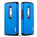 J&D Case Compatible for Moto Droid Maxx 2 Case, Heavy Duty [Dual Layer] Hybrid Shock Proof Protective Rugged Bumper Case for Moto Droid Maxx 2 Case - Blue