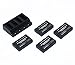 Anbee 3.7v 700mAh LiPo Battery 4pcs + Multi Charger Plate Combo for Parrot Minidrones Swing/Mambo FPV - Fly - Mission/Airborne Cargo/Airborne Night/Jumping Race/Jumping Night Drone