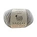 5 Pack - Gazzal Baby Wool 1.76 Oz (50g) / 191 Yards (175m) Fine Baby Yarn, 40% Lana Merino, 20% Cashmere Type Polyamide; (Grey - 817)
