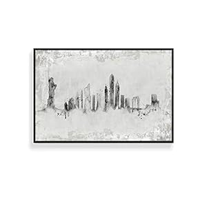 Framed Canvas Wall Art for Living Room, Bedroom Abstract Ink Canvas Prints for Home Decoration Ready to Hanging - 16x24 inches