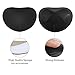 svuencio Self-Adhesive Bra Pads,Removeable Silicone Padded Bra Inserts Push Up Sports Bra for Women (Black)