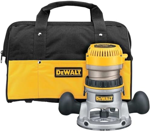 DEWALT Router, Variable Speed, Fixed Base, 2-1/4 HP (DW618K), Yellow ...