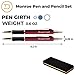 Dayspring Pens Engraved Monroe Gift Pen and Pencil Set. Red Lacquer Finish with Gold Trim. Click-Action Ballpoint and 0.7mm Pencil. Engraved Pen and Pencil Set.