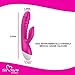 Sixty9 Products Waterproof Rechargeable Heated G-Spot Dildo Dual Vibrator Sex Toy for Adults and Couples, Multi-Speed Massager
