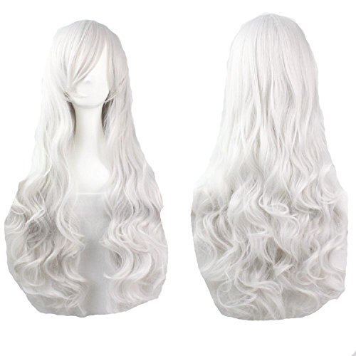 D2C Beauty Women's Long Curly Wavy Custom Cosplay Party Wigs 32" 80 cm