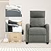 FDW Recliner Sofa Massage Chair Home Theater Seating with Lumbar Support and Padded Backrest for Living Room and Bedroom (Textile, Grey)