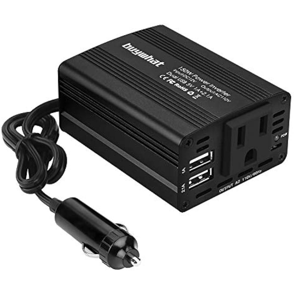 150W Power Inverter DC 12V To 110V AC Converter Car Plug 150W Power Inverter DC 12V To 110V AC Converter Car Plug