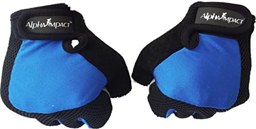 Premium Cycling and Biking Gloves, Half Finger with Palm Protection(blue, Small)