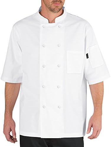 Chef CodeMen's Short Sleeve Unisex Cool Breeze Chef Coats