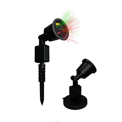Christmas Projector Lamp, Freehawk 2ND Garden Spotlights /Landscape Spotlights Red and Green Firefly Laser Light Sparkling Star Projector IP65 Waterproof Outdoor Laser Christmas Lights