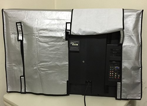 60'' Flat Screen TV - OUTDOOR Silver Cover, Water Resistant, Ideal for LCD and Plasma TV - 55''W x 4.25''H x 34.25''H