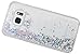 BLLQ Samsung Galaxy S7 Case Floating Liquid Diamond Style , Silver Shiny Flowing Flow Quicksand Sparkle Moving Glitter Liquid Diaomond Case for S7 ,Diamodn Twinkle Silver
