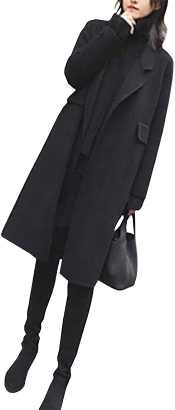 Amazon ウールコート レディース ロングコート 秋冬 おしゃれ アウター 着痩せ ゆったり 長袖 チェスターコート トレンチ 防寒 ジャケット 通勤 通学 オーバーコート コート ジャケット 通販
