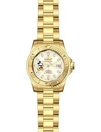 Invicta "Disney Edición Automático Acero inoxidable reloj Casual, Color: dorado (Modelo: 22779)