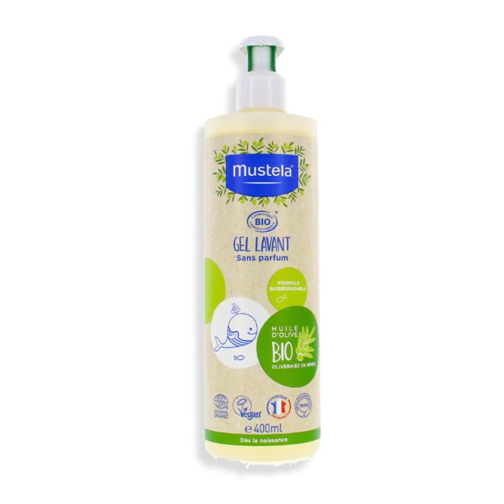 Mustela - Intimate Cleansing Gel for Baby and Child - Gentle Cleanser, Soap-Free and Physiological pH - With Avocado and Aloe Vera - Soothes Discomfort and Provides Comfort - 200ml