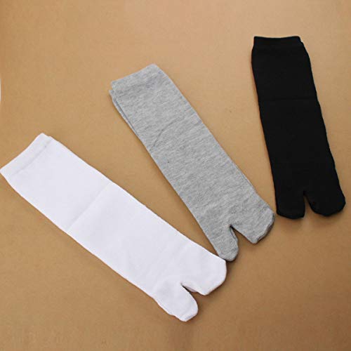 SUNTRADE 3 Pairs Japan Tabi Socks, Split 2 Toe Sandals Ninja Slipper Japanese Kimono Cotton